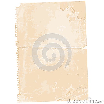 Old Paper Page Vector Illustration