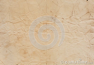 Old paper texture with fold lines Stock Photo