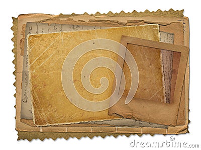 Old papers and grunge slide Stock Photo