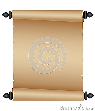 Old Parchment Scroll Vector Illustration