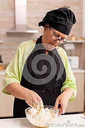 Old pastery chef Stock Photo