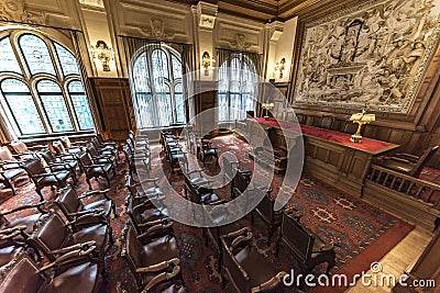 Old PCA Courtroom Editorial Stock Photo