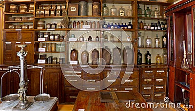 Old pharmacy museum Editorial Stock Photo