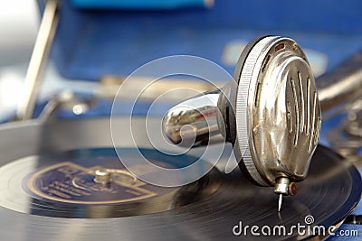 Old phonograph Stock Photo
