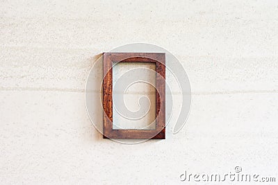 Old photo wooden frame Stock Photo