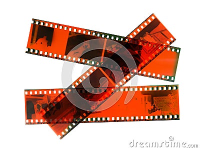 Old photographic film Stock Photo