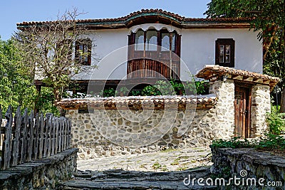 02_Old picturesque house from the Arichektur compex Varosha in Blagoevgrad, Bulgaria. Stock Photo