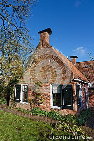 Old picturesque house in the Netherlands Stock Photo