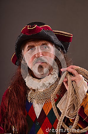 Old pirate's captain Stock Photo