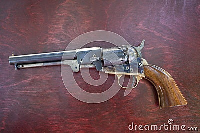 Old pistol during cleaning Stock Photo