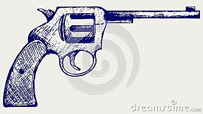 Old pistol Vector Illustration