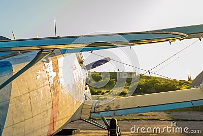 Old plane Stock Photo