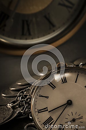 Old Pocket Watch Stock Photo