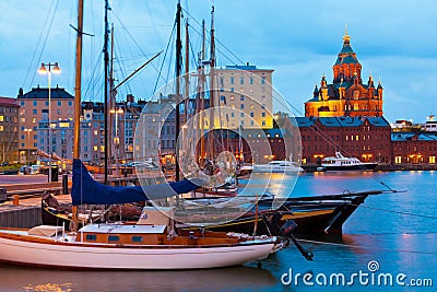 Old Port in Helsinki, Finland Stock Photo