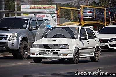 Old Private car, Toyota Starlet Editorial Stock Photo