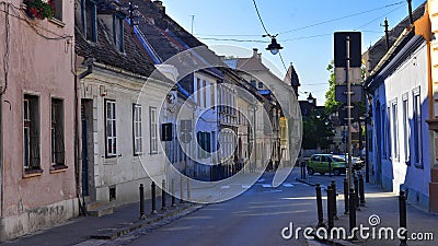 Old quarter, Sibiu, Transylvania, Romania Stock Photo