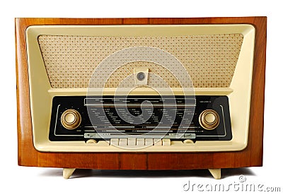 Old radio Stock Photo