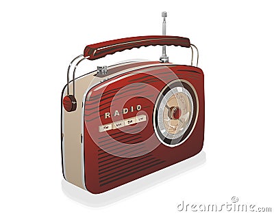 Old radio Stock Photo