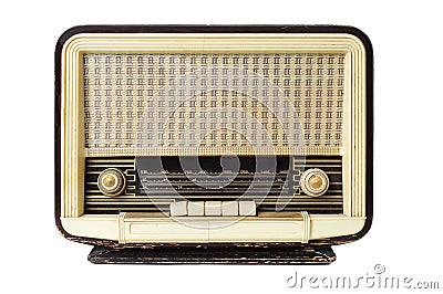 Old radio receptor Stock Photo