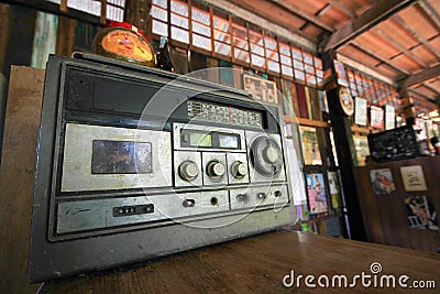 Old radio Stock Photo