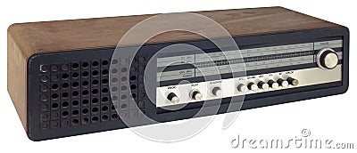 Old Radio Tuner Cutout Stock Photo