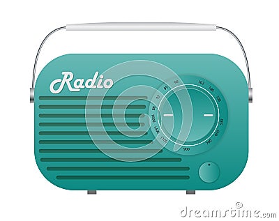 Old Radio Tuner Icon Vector Illustration Stock Photo
