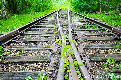 Old railway Stock Photo