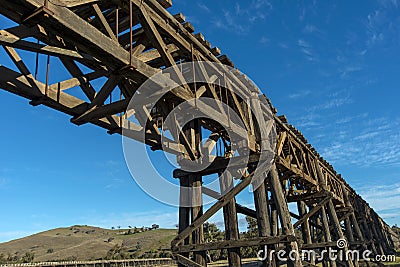 Old railway bridge Stock Photo