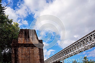 Old Railway Infrastructure Beside New Railroad Construction Stock Photo