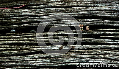 Old Railway sleeper Stock Photo