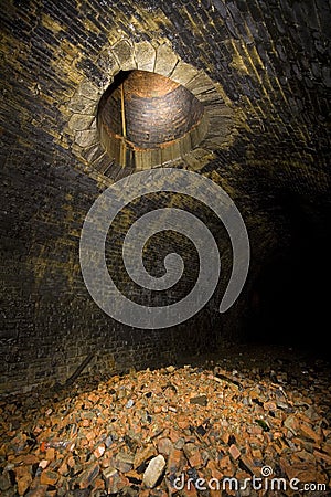 Old railway tunnel Stock Photo