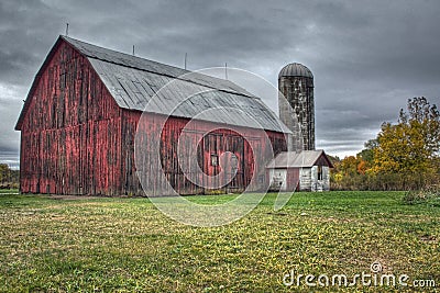 Old red Barn Stock Photo