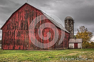 Old red Barn Stock Photo