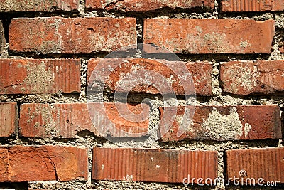 Old red brick wall Stock Photo