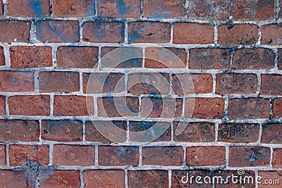 Old red brick wall background texture Stock Photo