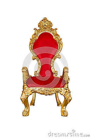 Old red chair Stock Photo