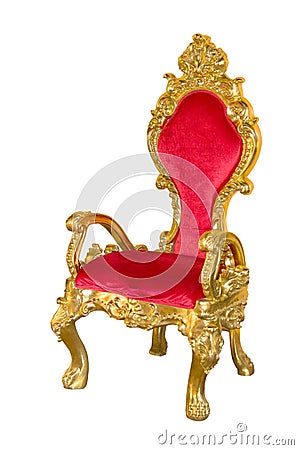 Old red chair Stock Photo