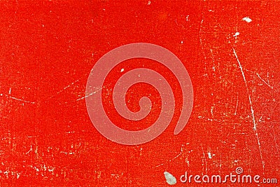 Old red paper texture with scratches and spots. Abstract background Stock Photo