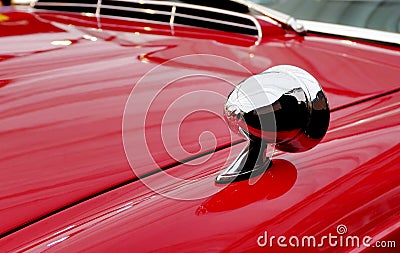 Old red sports car Stock Photo