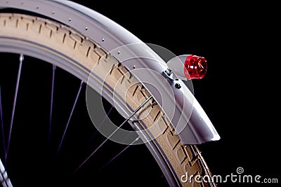 Old refurbished retro bike - Details Stock Photo