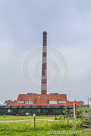 Ancient Dutch stone factory Stock Photo