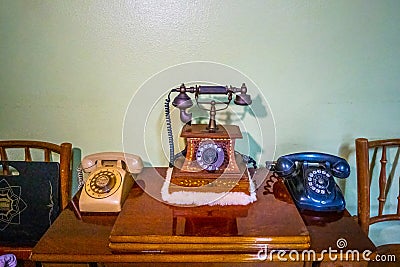 Old, retro and classic telephones Editorial Stock Photo