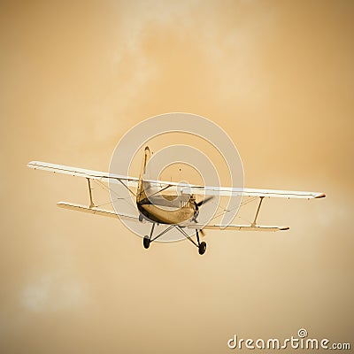 Old retro plane. Stock Photo