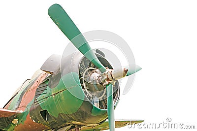 Old retro plane Stock Photo