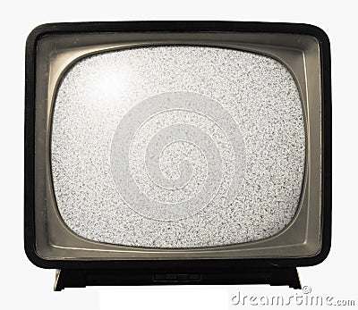 Old Retro TV noise Stock Photo