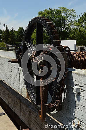 Old Rideau Canal Gear Stock Photo