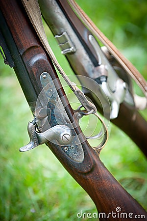 Old Rifles Stock Photo