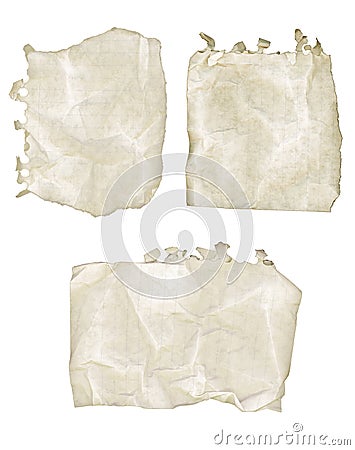 Old Ripped Notepad Paper Stock Photo