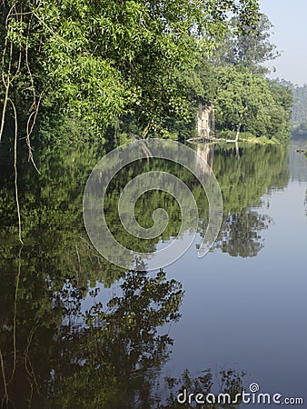 Old river mill Stock Photo