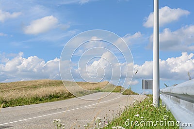 Old road ends as a dead end Stock Photo